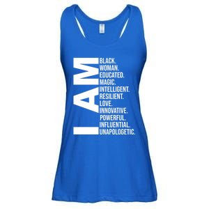 I Am Black Black History Month Educated Black Gift Ladies Essential Flowy Tank