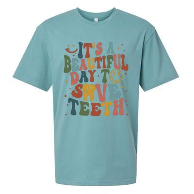 Its A Beautiful Day To Save Teeth Dental Lover Sueded Cloud Jersey T-Shirt