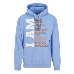 I Am Black Unapologetically Black History Month Great Gift Unisex Surf Hoodie