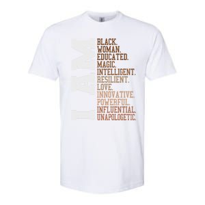 I Am Black Unapologetically Black History Month Great Gift Softstyle CVC T-Shirt