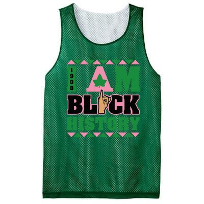 I Am Black History Women Aka African Sorority Mesh Reversible Basketball Jersey Tank