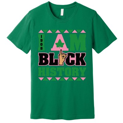 I Am Black History Women Aka African Sorority Premium T-Shirt