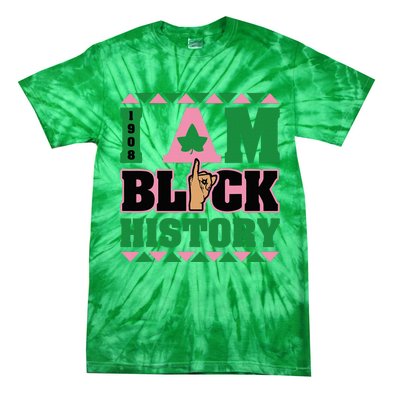 I Am Black History Women Aka African Sorority Tie-Dye T-Shirt