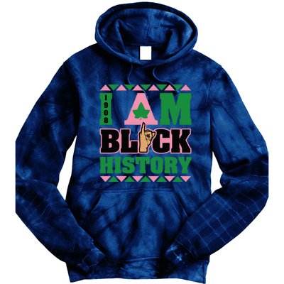 I Am Black History Women Aka African Sorority Tie Dye Hoodie