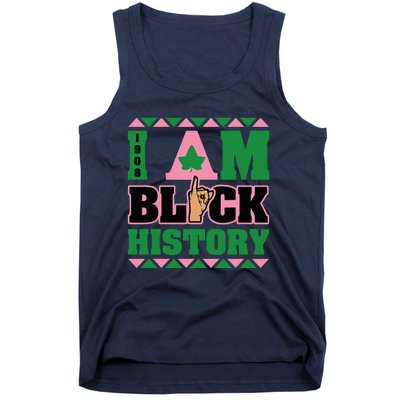 I Am Black History Women Aka African Sorority Tank Top