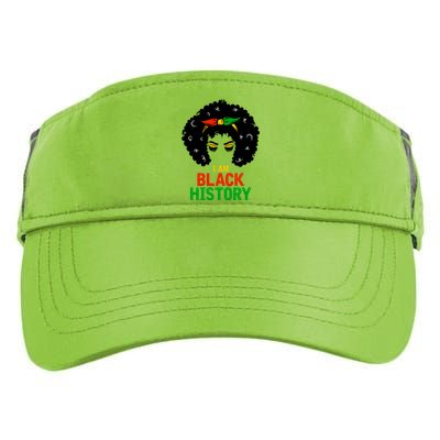 I Am Black History African American Female Pride Adult Drive Performance Visor