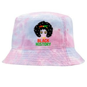 I Am Black History African American Female Pride Tie-Dyed Bucket Hat