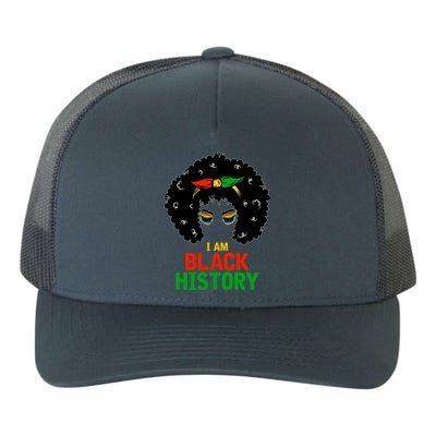 I Am Black History African American Female Pride Yupoong Adult 5-Panel Trucker Hat