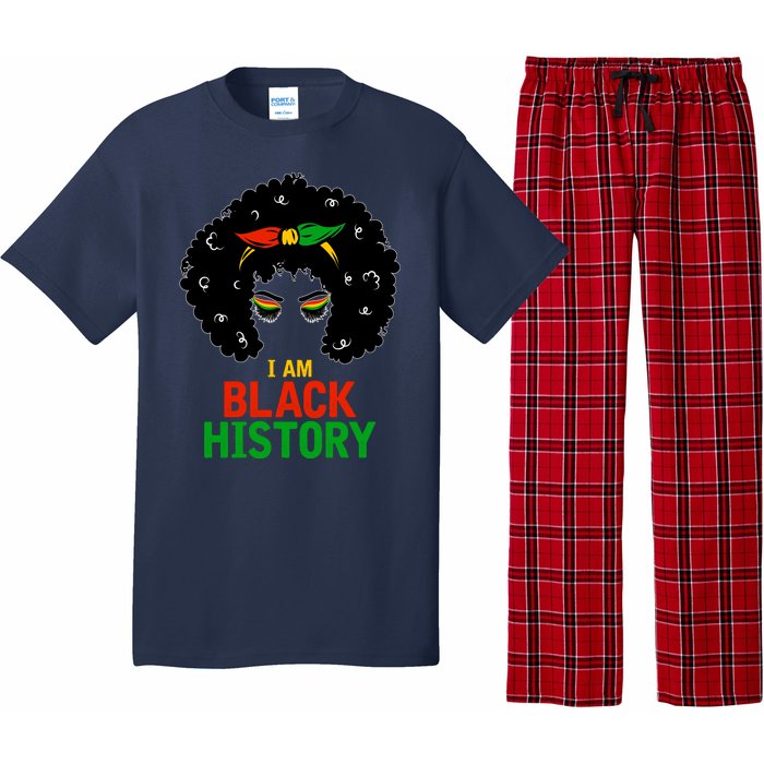 I Am Black History African American Female Pride Pajama Set