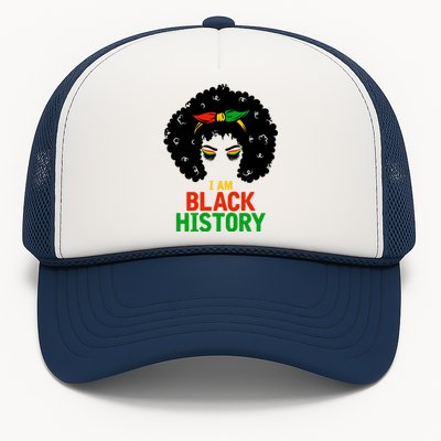 I Am Black History African American Female Pride Trucker Hat