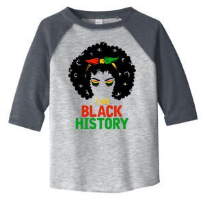 I Am Black History African American Female Pride Toddler Fine Jersey T-Shirt