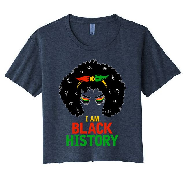 I Am Black History African American Female Pride Crop Top
