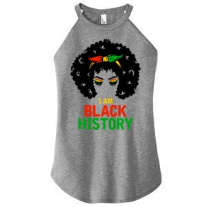 I Am Black History African American Female Pride Women's Perfect Tri Rocker Tank