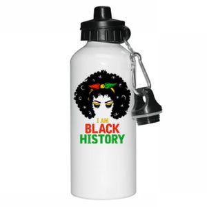 I Am Black History African American Female Pride Aluminum Water Bottle