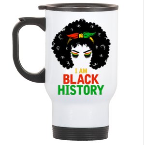 I Am Black History African American Female Pride Stainless Steel Travel Mug