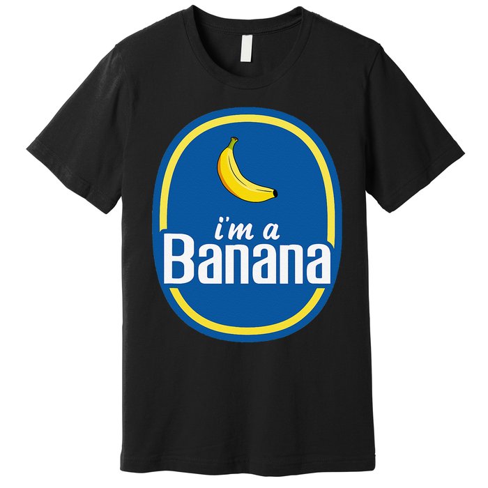 IM A Banana Halloween Fruit Sticker Yellow Funny Premium T-Shirt