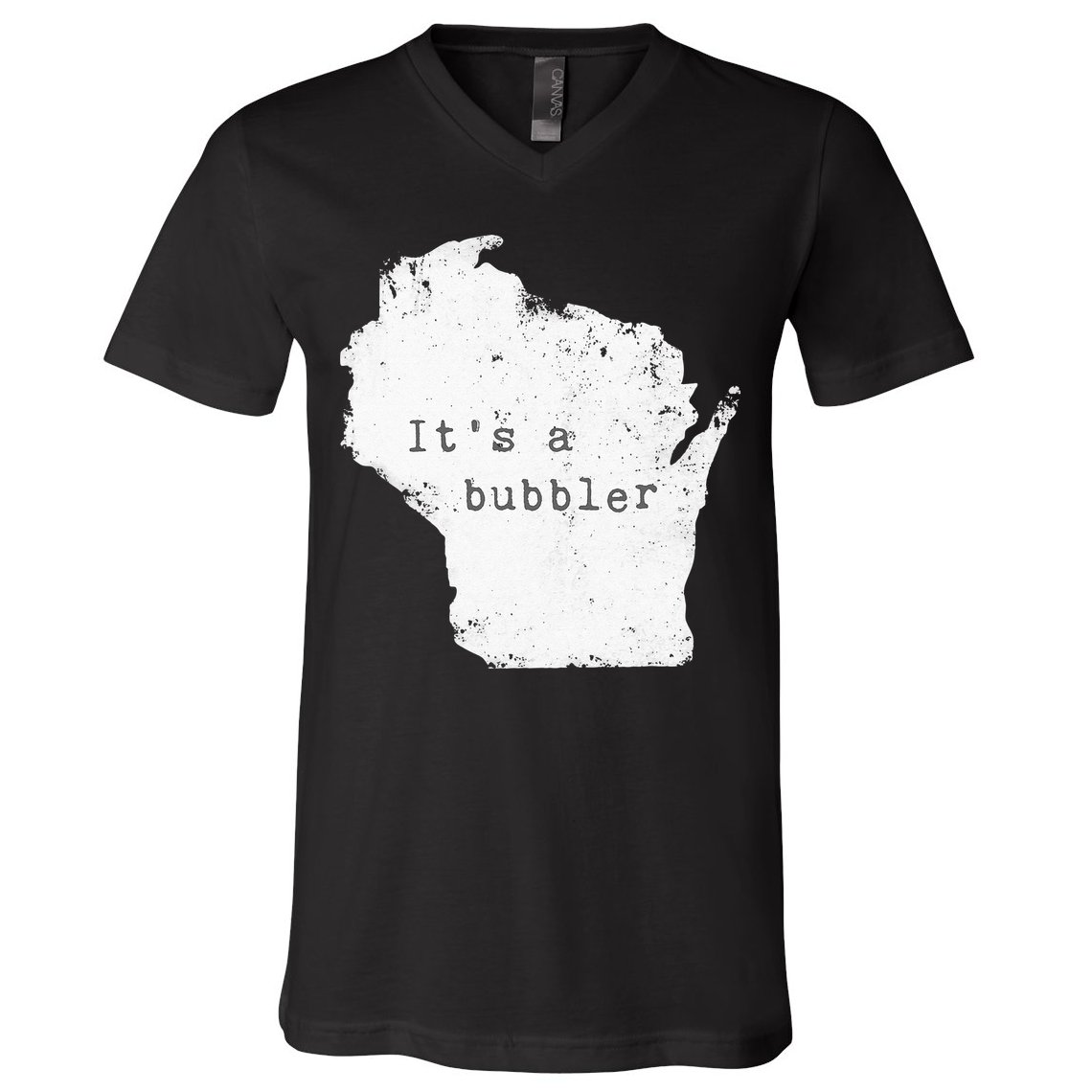 Its A Bubbler Funny Wisconsin Slang V-Neck T-Shirt