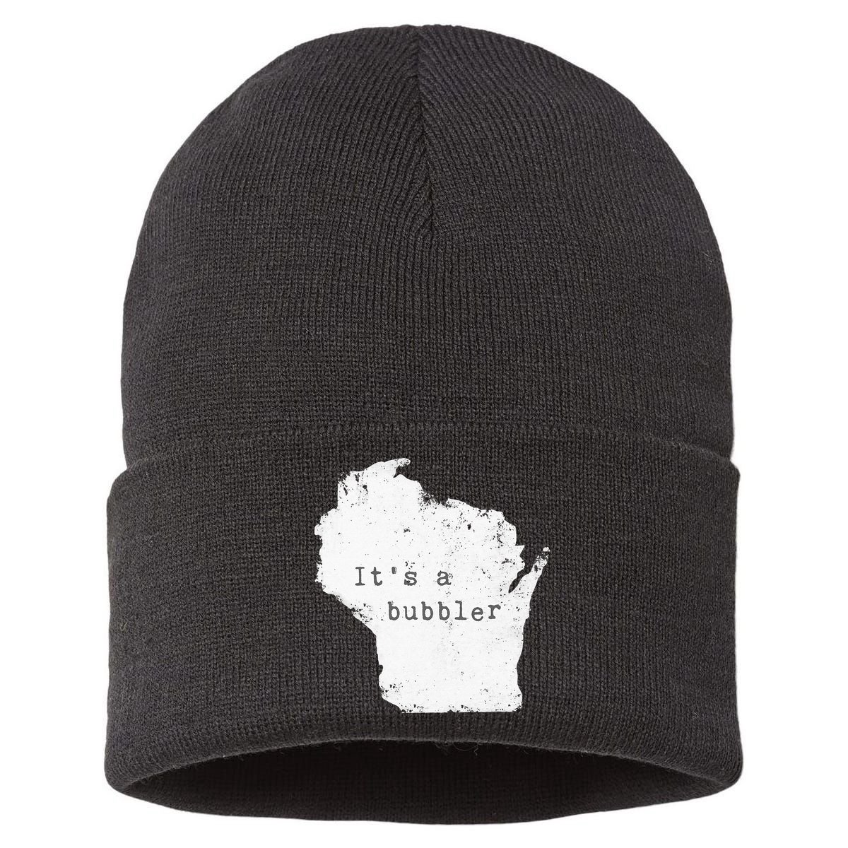 Its A Bubbler Funny Wisconsin Slang Sustainable Knit Beanie