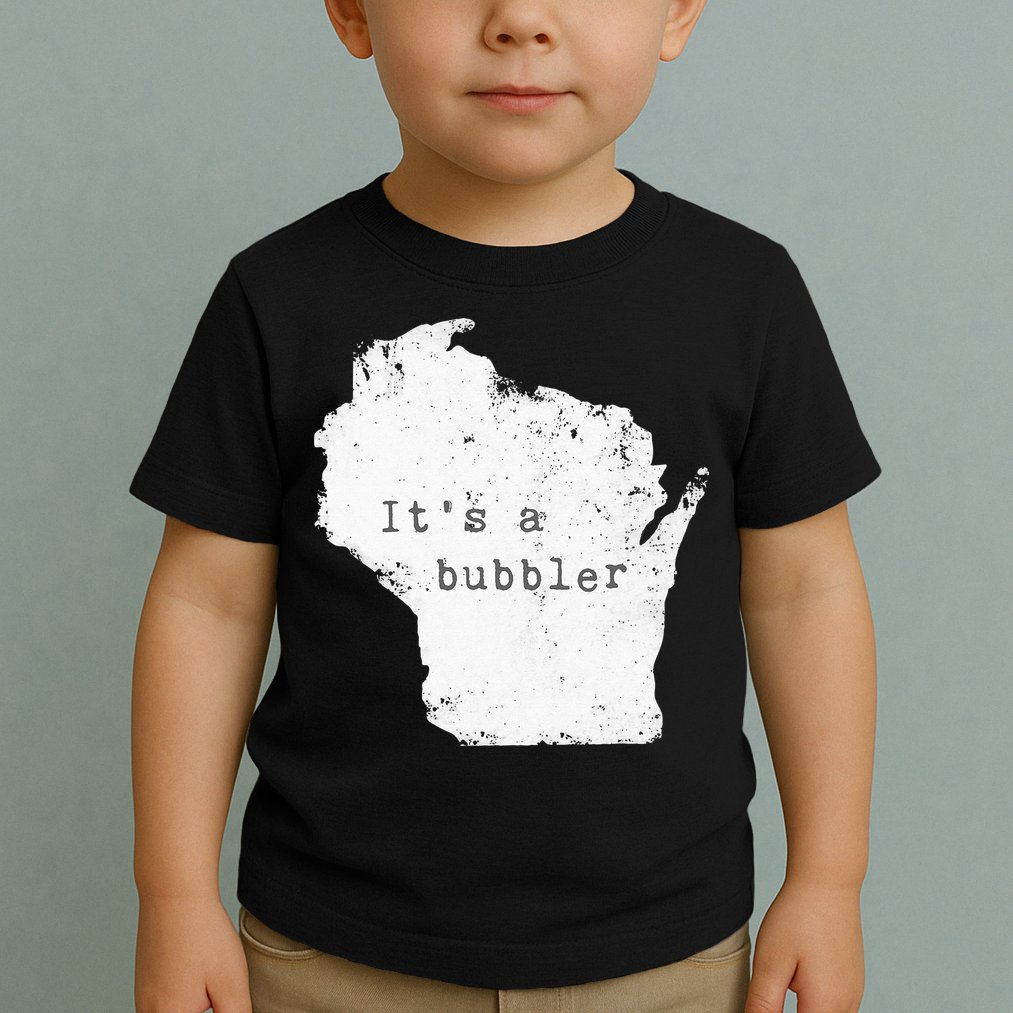 Its A Bubbler Funny Wisconsin Slang Toddler T-Shirt