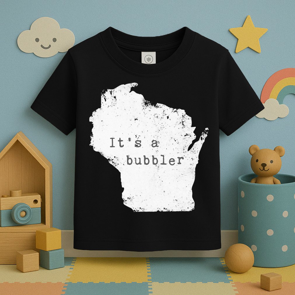 Its A Bubbler Funny Wisconsin Slang Toddler T-Shirt