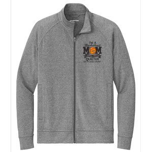 I'm A Basketball Mom I Suppose Could Be Quieter Funny Gift Stretch Full-Zip Cadet Jacket