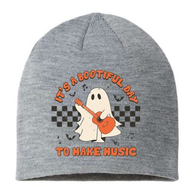 ItS A Bootiful Day To Make Music Halloween Music Teacher Sustainable Beanie