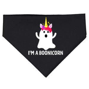 Im A Boonicorn Gift Funny Unicorn Ghost Meaningful Gift USA-Made Doggie Bandana