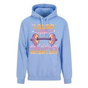 I Also Burn Calories When I Eat Donuts And Train Doughnut Meaningful Gift Unisex Surf Hoodie