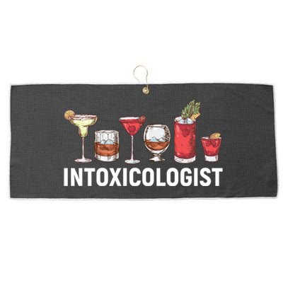 Intoxicologist Alcohol Bartender Meaningful Gift Large Microfiber Waffle Golf Towel