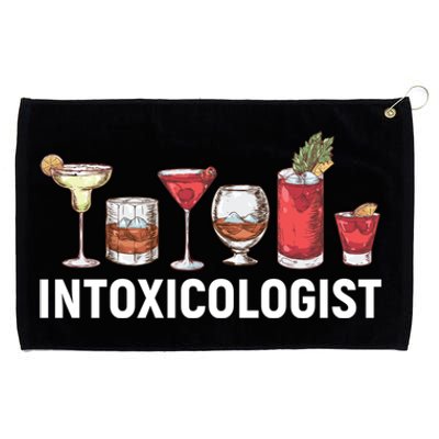 Intoxicologist Alcohol Bartender Meaningful Gift Grommeted Golf Towel