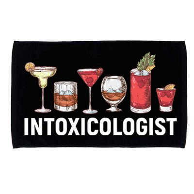 Intoxicologist Alcohol Bartender Meaningful Gift Microfiber Hand Towel