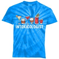 Intoxicologist Alcohol Bartender Meaningful Gift Kids Tie-Dye T-Shirt