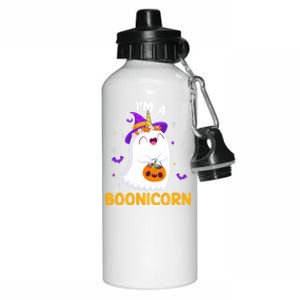 Im A Boonicorn Unicorn Boo Ghost Trick Or Treating Costume Funny Gift Aluminum Water Bottle