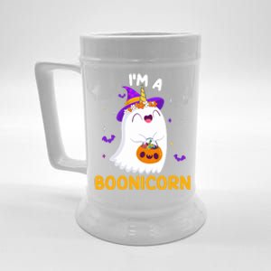 Im A Boonicorn Unicorn Boo Ghost Trick Or Treating Costume Funny Gift Beer Stein