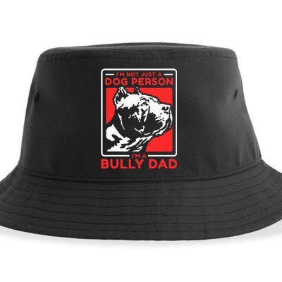 IM A Bully Dad Dog Owner American Bully Sustainable Bucket Hat