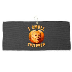 Ismellchildren Antijoe Biden Funny Witches Halloween Large Microfiber Waffle Golf Towel