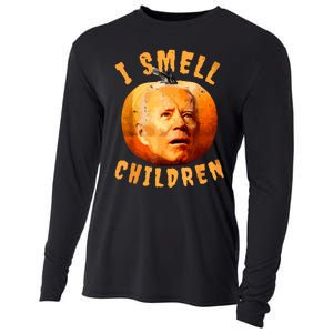 Ismellchildren Antijoe Biden Funny Witches Halloween Cooling Performance Long Sleeve Crew