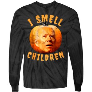 Ismellchildren Antijoe Biden Funny Witches Halloween Tie-Dye Long Sleeve Shirt