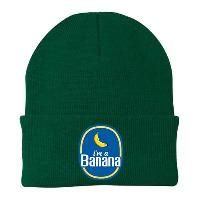 Im A Banana Costume Halloween Fruit Sticker Yellow Funny Knit Cap Winter Beanie