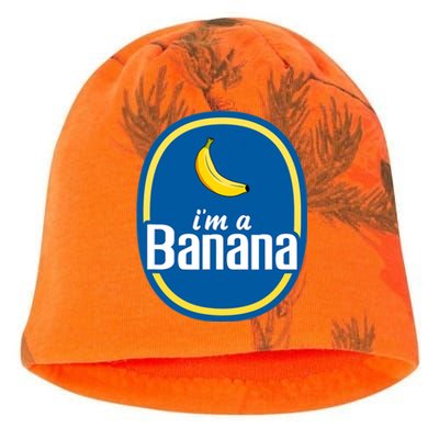 Im A Banana Costume Halloween Fruit Sticker Yellow Funny Kati - Camo Knit Beanie