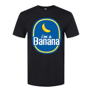 Im A Banana Costume Halloween Fruit Sticker Yellow Funny Softstyle® CVC T-Shirt