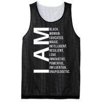 I Am Black Woman Educated Magic Intelligent Resilient Love Innovative Powerful Mesh Reversible Basketball Jersey Tank