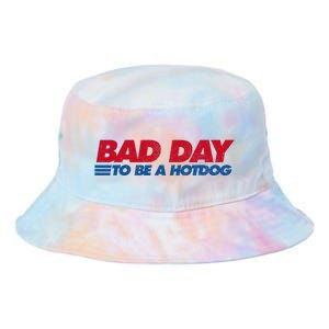 Its A Bad Day To Be A Hot Dog Funny Hot Dog Tie Dye Newport Bucket Hat