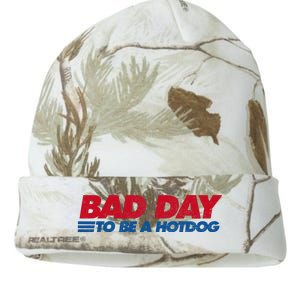 Its A Bad Day To Be A Hot Dog Funny Hot Dog Kati Licensed 12" Camo Beanie