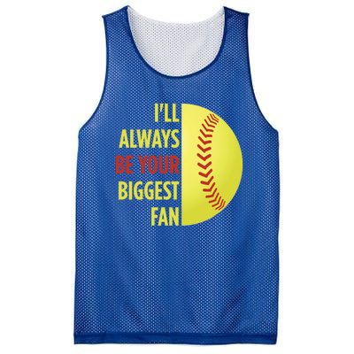 ILl Always Be Your Biggest Fan Gift For Mom Dad Softball Gift Mesh Reversible Basketball Jersey Tank