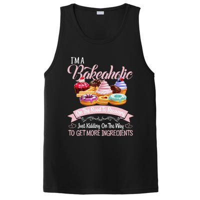 Im A Bakeaholic Funny Baking Baker Cupcake Cooking PosiCharge Competitor Tank