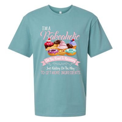 Im A Bakeaholic Funny Baking Baker Cupcake Cooking Sueded Cloud Jersey T-Shirt