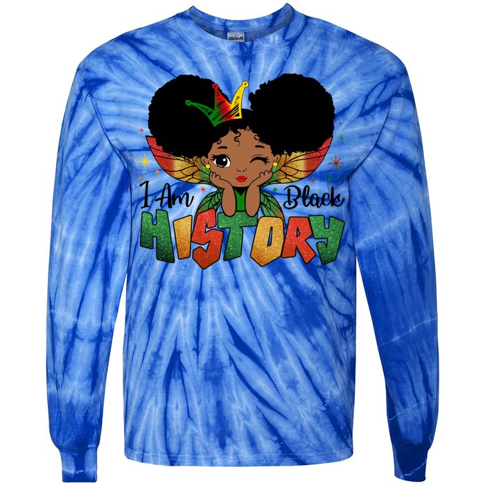 I Am Black History Month African American Queen Gift Tie-Dye Long Sleeve Shirt