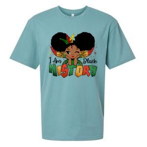 I Am Black History Month African American Queen Gift Sueded Cloud Jersey T-Shirt