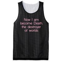 I Am Become Death Destroyer Of Worlds Mesh Reversible Basketball Jersey Tank